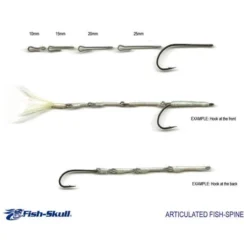 Hareline Fish-Skull Chocklett's Aarticulated Micro Spine - Starter Pack -Hengel Plezier Verkoopwinkel FS AMS ST 2