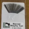 Hareline BARRED MAYFLY TAIL #2 LT DUN BLACK BARRED